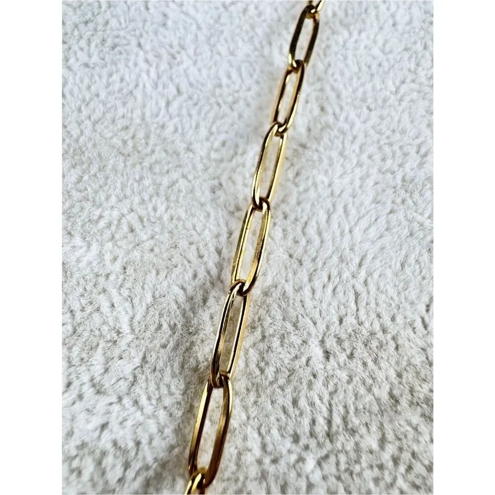 Free People Gold Moon Face Pendant Necklace